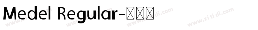 Medel Regular字体转换